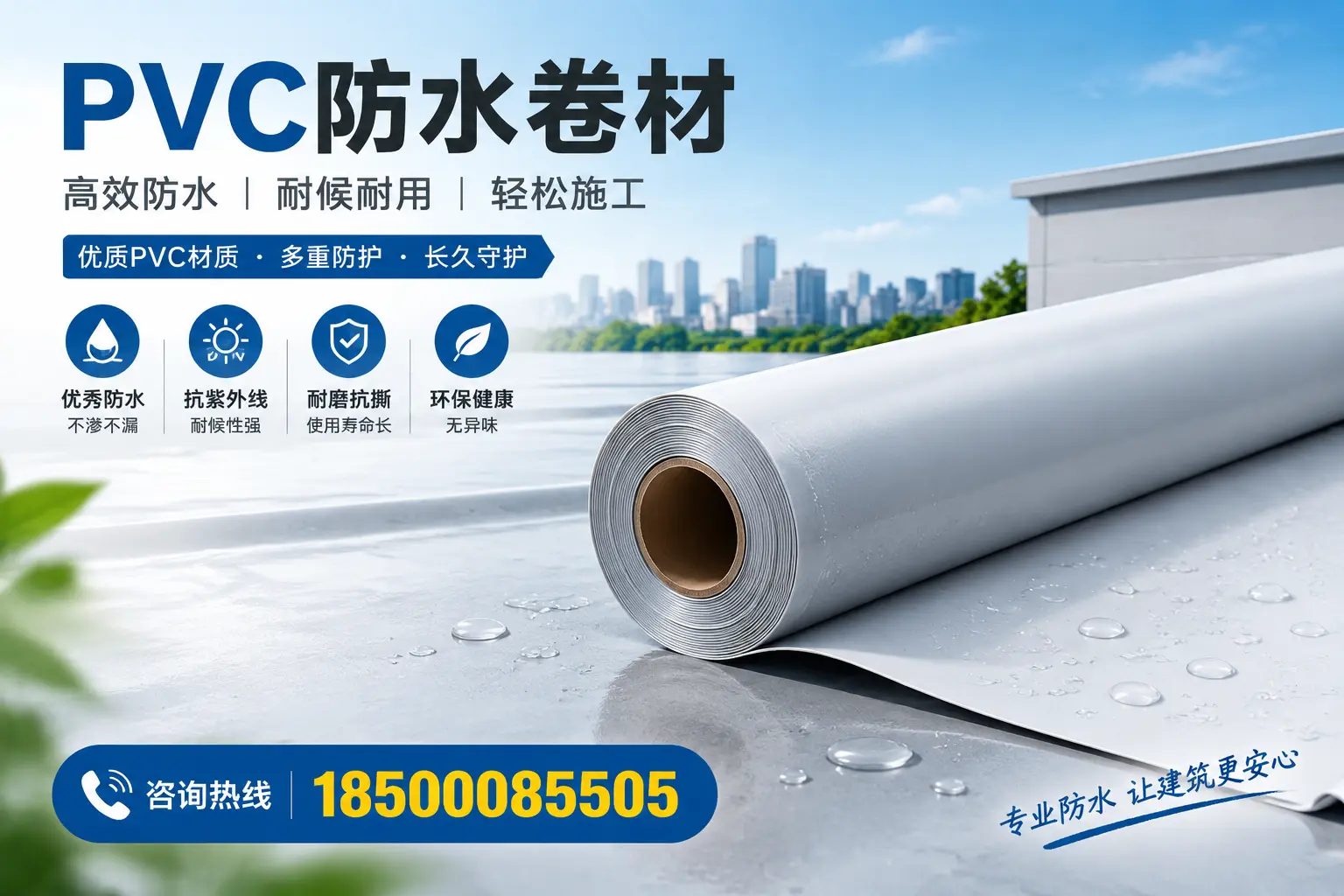 选择PVC防水卷材时需关注的技术参数,保定指南